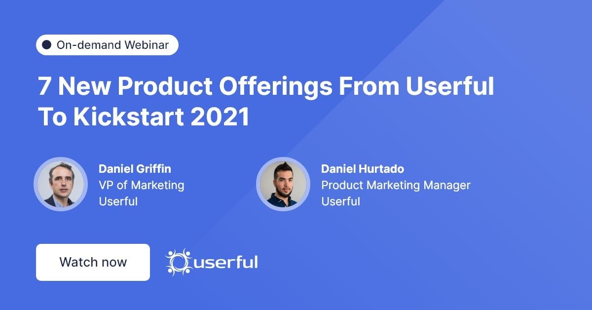7 nouvelles offres de produits d'Userful pour démarrer en 2021, présentées par Daniel Griffin et Daniel Hurtado d'Userful