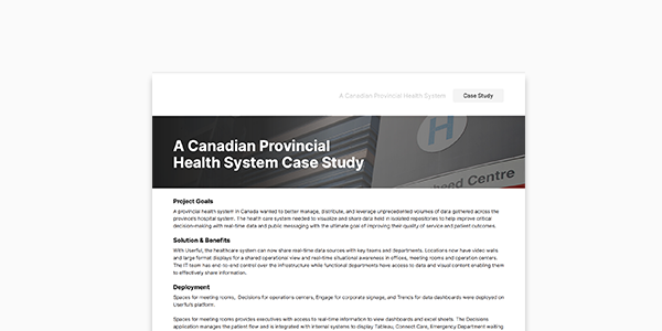 Couverture d'une étude de cas sur un système de santé provincial canadien