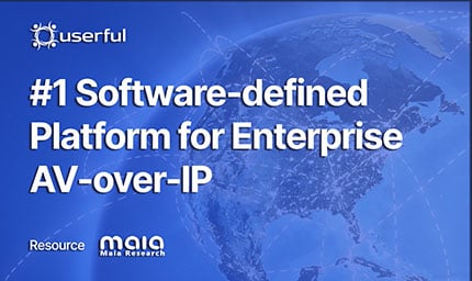 La première plateforme définie par logiciel pour l'AV-Over IP d'entreprise