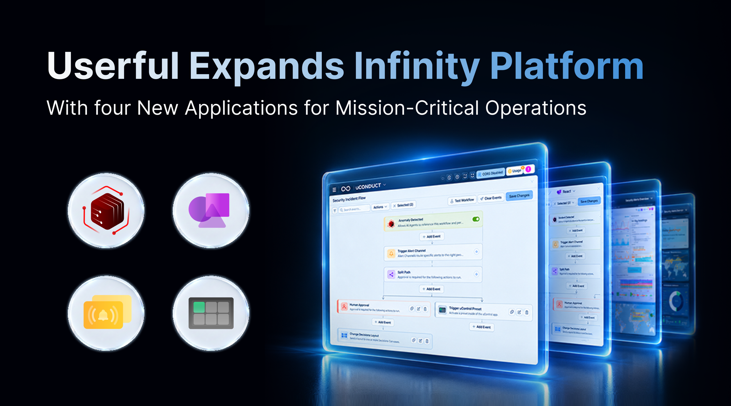 Userful élargit sa plateforme Infinity avec quatre nouvelles applications destinées aux opérations critiques