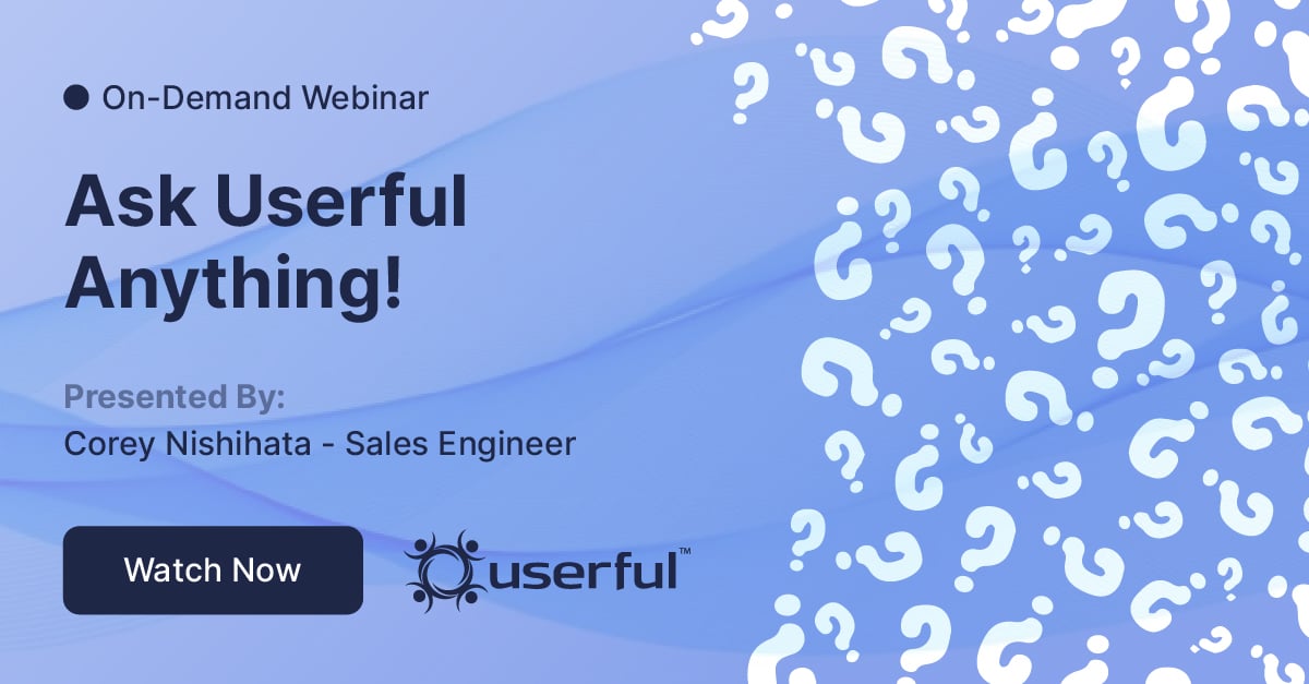 Webinar, Ask Userful Anything ! présenté par Corey Nishihata, ingénieur commercial chez Userful.
