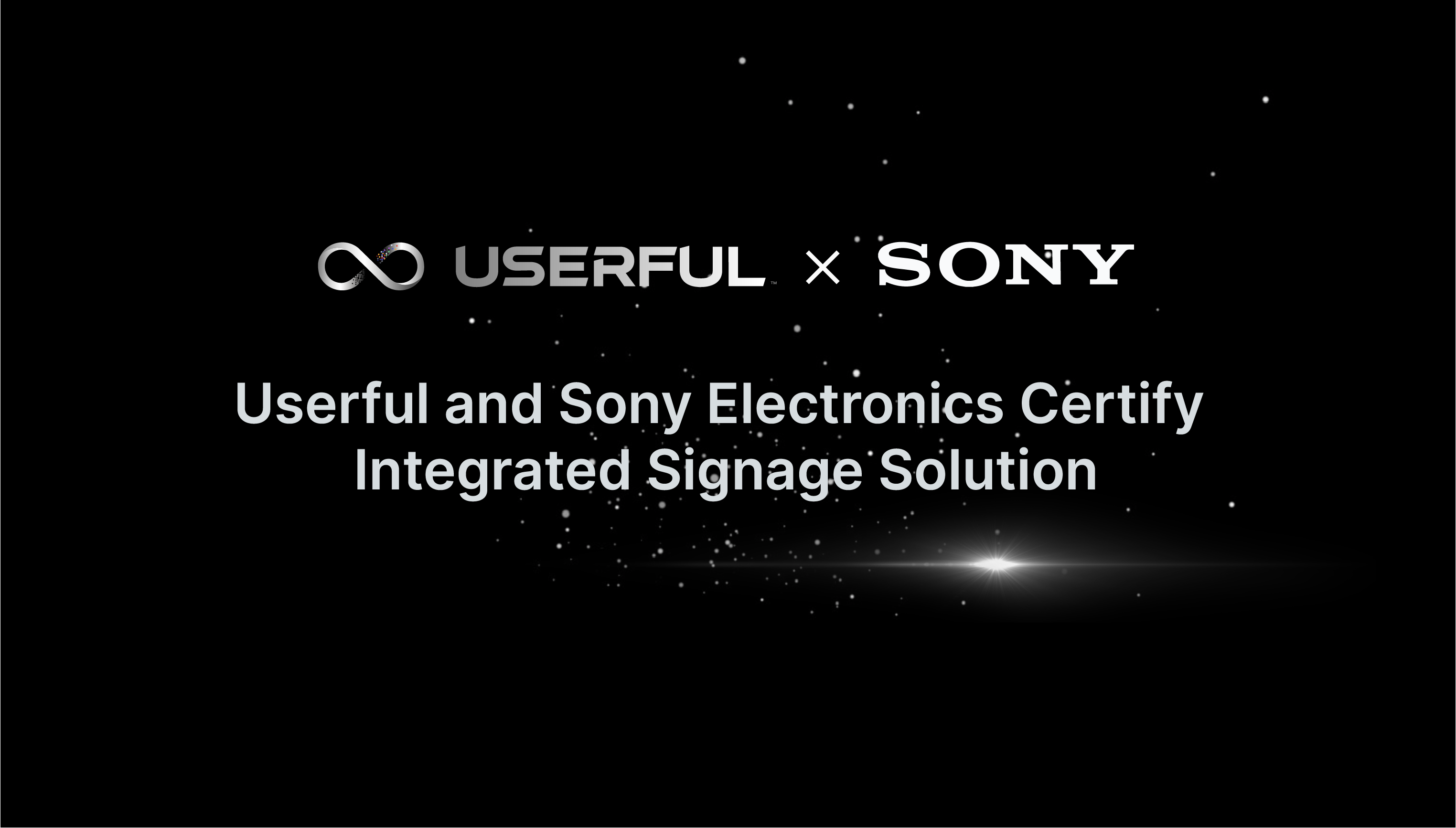 Userful et Sony Electronics certifient une solution de signalisation intégrée